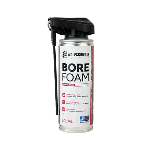 Wolfskrieger Barrel Foam offers ammonia-free, deep cleaning for barrels, effectively removing fouling while being safe, low-odor, and biodegradable.